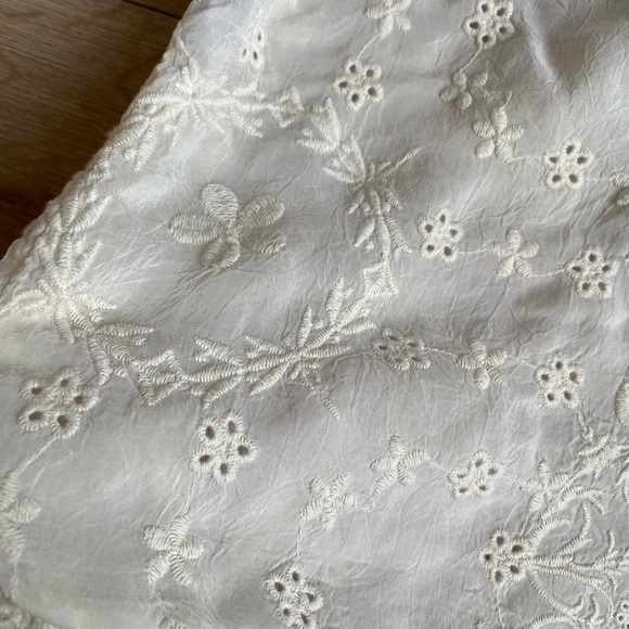 Johnny Was blouse shirt 100% Cupra Rayon eyelet lace embroidery detailing small - Picture 9 of 11